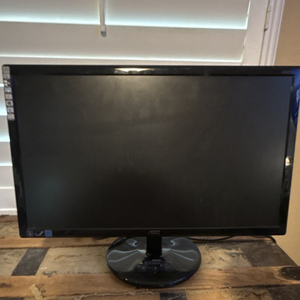 AOC E2343FK 23" LCD Monitor 1920x1080 60Hz VGA Widescreen Flat Screen - Tested